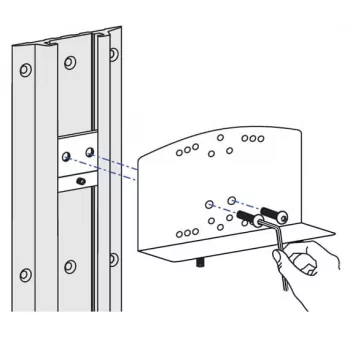 Conjunto de suporte de montagem em calha para suportes de CPU Ergotron 60-156