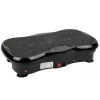 Extralink plataforma vibratória para exercício fitness Moonwalk Spinmove preto