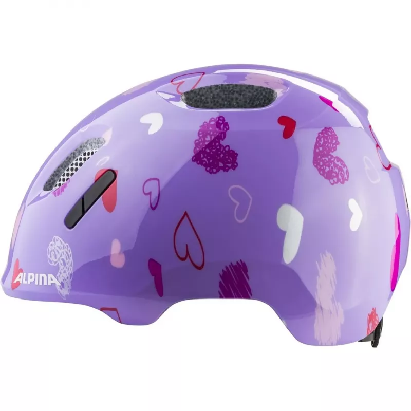 Capacete de bicicleta ALPINA XIMO 2 PURPLE HEARTS GLOSS 49-54