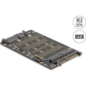 Conversor DELOCK M.2 Key M NVMe SSD para U.2 (SFF-8639) — modelo 64354