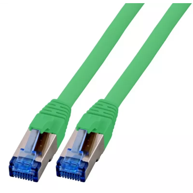 EFB-Elektronik Cabo de patch RJ45 Cat.6A S/FTP TPECat.7 cabo bruto superflex verde 0,25 m Fabricante: EFB Elektronik (K5525FGN.0,25)