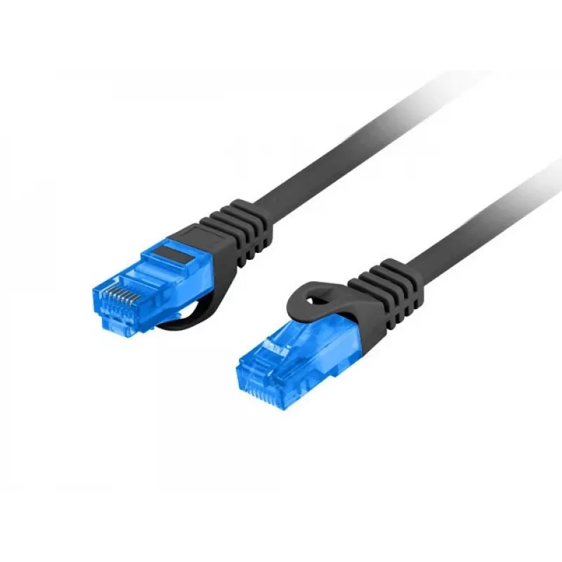 Cabo de rede LANBERG Cat6a S/FTP RJ-45 PCF6A-10CC-0500-BK, 5 m, LSZH, 26 AWG, CCA, preto