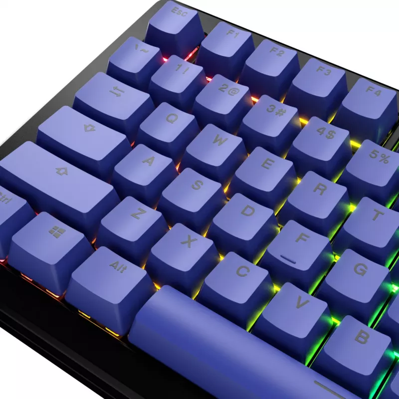 Conjunto de keycaps GLORIOUS GPBT Basics Mana Blue – PBT, layout ANSI