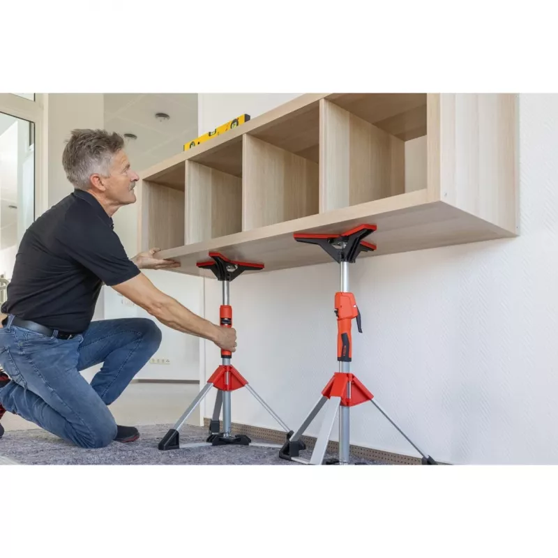Suporte de teto e montagem Bessey STE90 ajustável 575–910 mm com alavanca de bomba