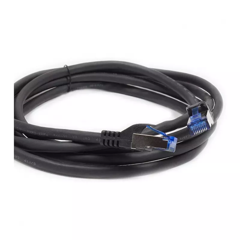 Cabo de rede Cat.6A SmartFLEX HF Good Connections preto 1,5m