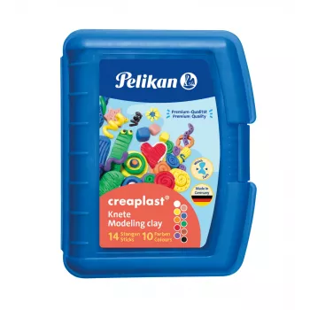 Massa de modelar Pelikan Creaplast 240 g multicolor 14 peças