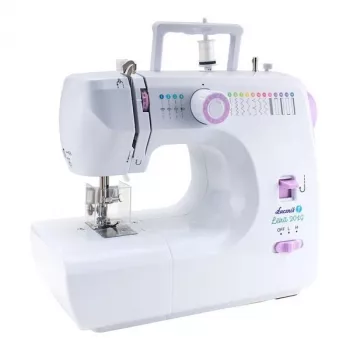 Máquina de costura mecânica Lucznik Lena 2019 — modelo mecânico simples, 16 programas, 24 W, braço livre, casa de botão em 4 passos