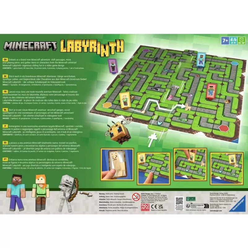 Minecraft Labyrinth, jogo de tabuleiro