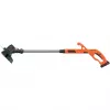 Black+Decker ST1823 aparador de relva a bateria de 18 V, 25 cm, Li-ion de 1,5 Ah, haste telescópica, laranja/preto