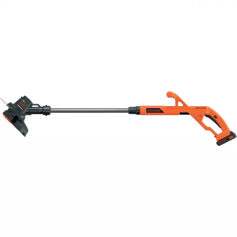Black+Decker ST1823 aparador de relva a bateria de 18 V, 25 cm, Li-ion de 1,5 Ah, haste telescópica, laranja/preto