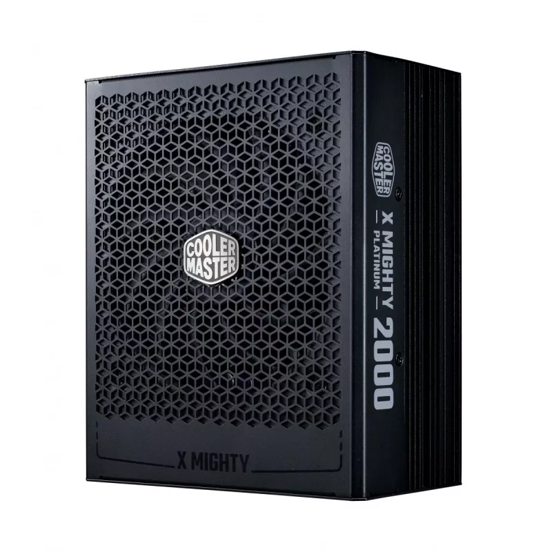 Fonte de alimentação Cooler Master X Mighty Platinum 2000W 230V, ATX 24 pinos, 80 PLUS Platinum, preta, ventoinha de 12 cm