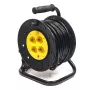 Extensão elétrica com tambor 25m, 4 tomadas, 3x2,5mm²