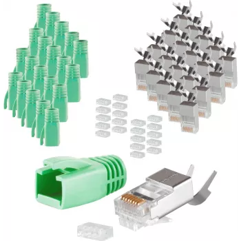 Conector de cabo RJ-45 ShiverPeaks 72067-20G verde