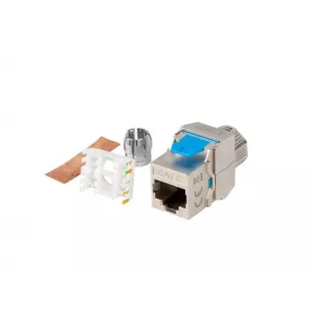 Módulo keystone Lanberg KSF8-4000 plano azul prateado RJ-45