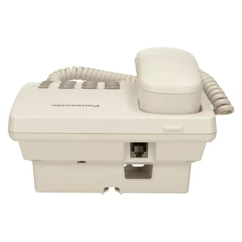Panasonic KX-TS500PDW telefone com fio, montável na parede, marcação por tons/impulsos, branco