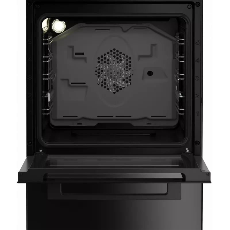 Placa de indução com forno elétrico Beko FSM59305BDT, 60 L, 50 cm de largura, preto, classe de eficiência energética A, indução 4 zonas com boost