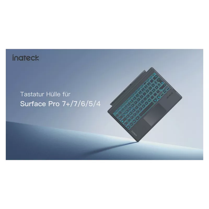 Teclado inateck Surface cinzento, Sureface GO 1-4 Com. QWERTZ