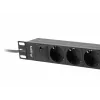 Unidade de distribuição de energia (PDU) Lanberg PDU-03E-0200-BK 3 saídas AC 1U preto