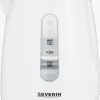 Chaleira elétrica SEVERIN 1 L 2200 W branca — sem fios, base de 360°, resistência oculta