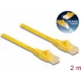 Cabo de rede DeLOCK RJ45 Cat.6A U/UTP 2 m amarelo