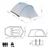Tenda de Campismo para 3 Pessoas NILS CAMP ROCKER NC6013