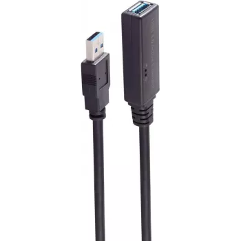 Cabo USB ShiverPeaks BS13-39075 10 m USB A preto