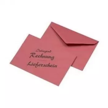 Envelope MAILmedia C6 vermelho 75 g/m² autoadesivo tamanho 114 x 162 mm