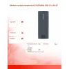 Caixa para SSD M.2 SAVIO AK-67 cinzento, USB 10 Gbit/s, suporte para uma unidade M.2