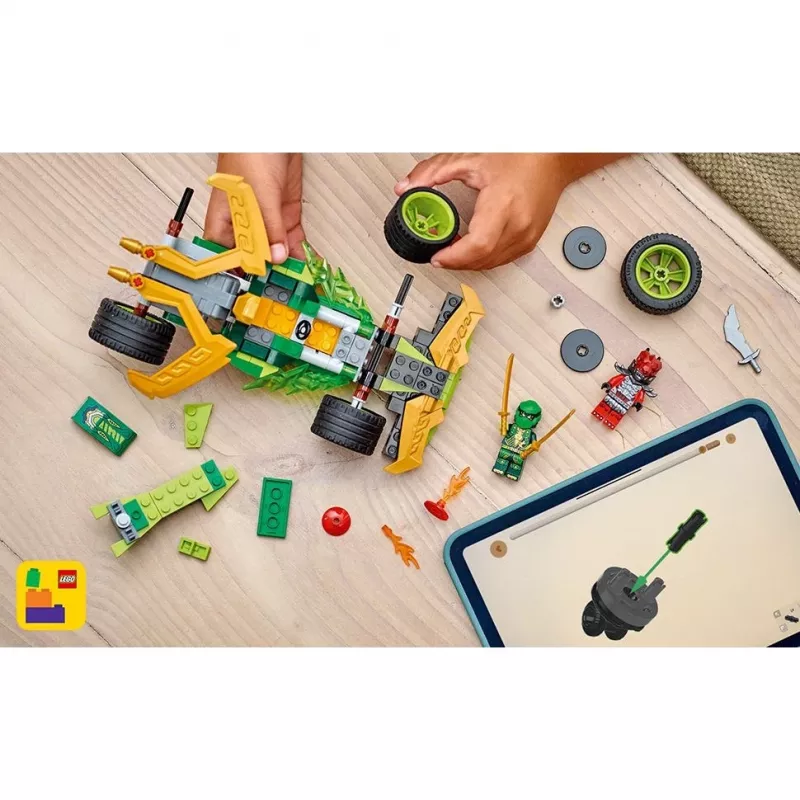 LEGO conjunto de construção NINJAGO Lloyds Action Speedster 71828, 181 peças, 2 minifiguras, idade 7+