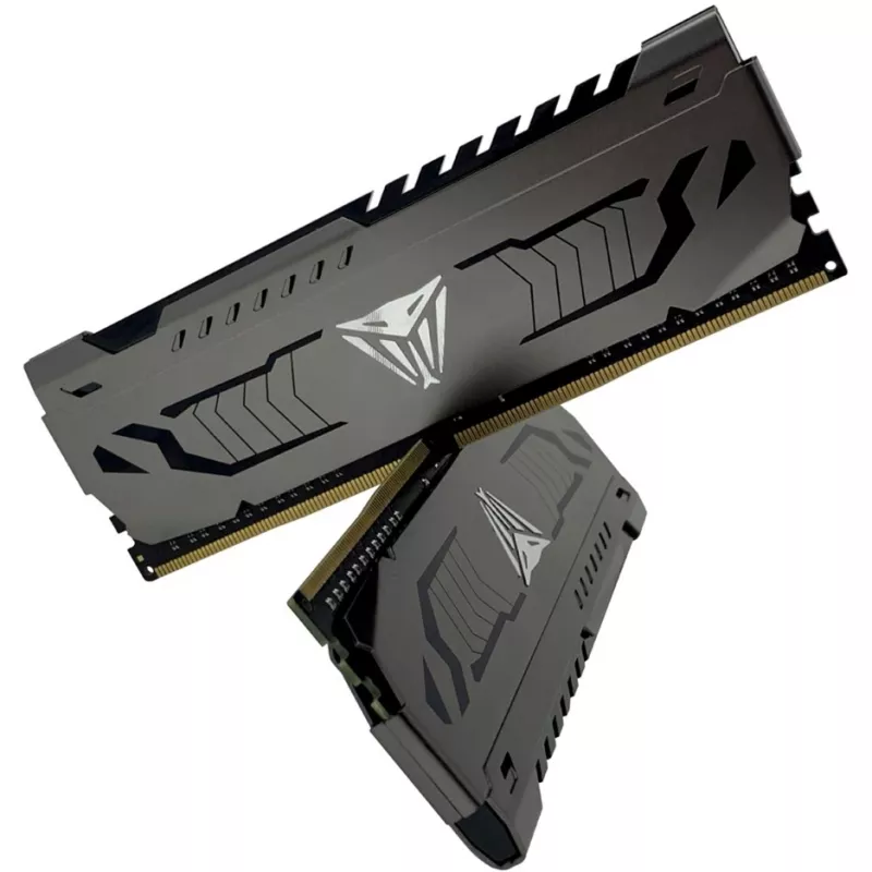 DIMM 16 GB DDR4-3600 (2x 8 GB) Dual-Kit, memória RAM cinzenta, PVS416G360C7K, Viper Steel, INTEL XMP