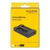 Delock - hub de luz LED RGB - 10 portas - preto (64128)