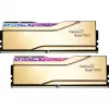 DIMM 32 GB DDR5-6400 (2x 16 GB) Dual-Kit, memória dourada, F5-6400J3039G16GX2-TR5NG, Trident Z5 Royal Neo, AMD EXPO