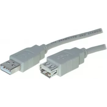 Cabo de extensão USB ShiverPeaks 77120 ficha A para conector fêmea A USB 2.0 1,0 m