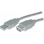 Cabo de extensão USB ShiverPeaks 77120 ficha A para conector fêmea A USB 2.0 1,0 m