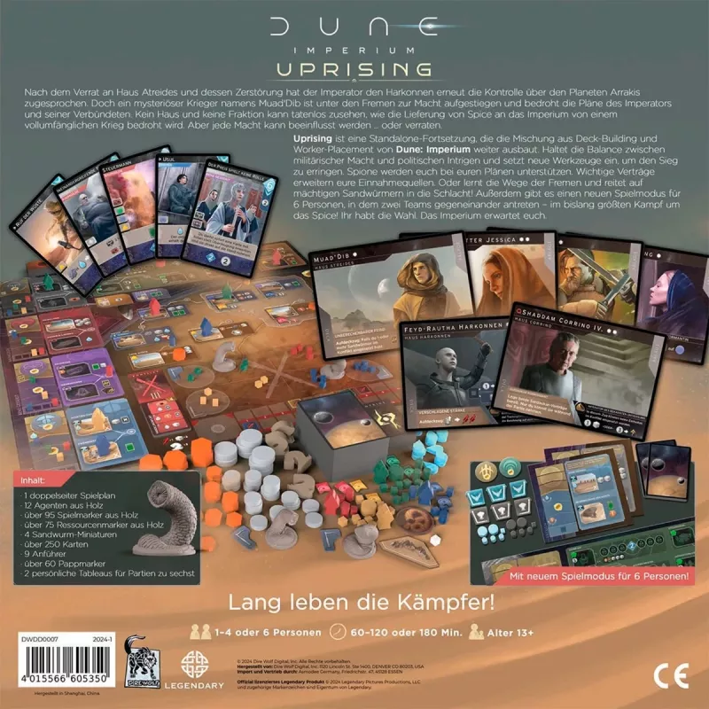 Dune: Imperium - Uprising, jogo de tabuleiro