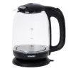 Mesko | Chaleira elétrica | MS 1302b | Elétrica | 2200 W | 1,7 L | Vidro | Base rotativa 360° | Preta
