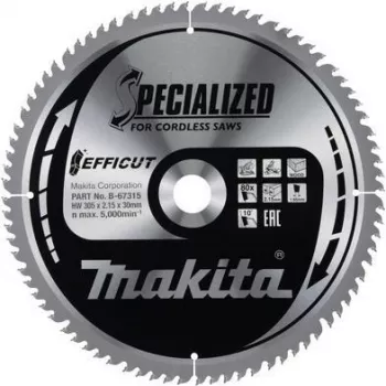 Makita Specialized EFFICUT - lâmina de serra circular - para madeira, metal - 305 mm - 80 dentes