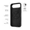 Capa traseira para telemóvel FIXED MagFlow para Apple iPhone Air, silicone líquido, preto