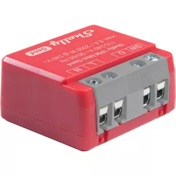 Shelly 1PM Mini Gen4 pack de 2 — Relé inteligente Wi-Fi Shelly com medição de potência, formato modular compacto