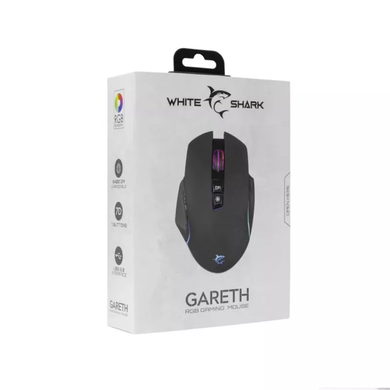 Rato White Shark GM-5009 Gareth preto