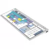 Logickeyboard LKB-RESC-CWMU-UK teclado Office USB QWERTY inglês