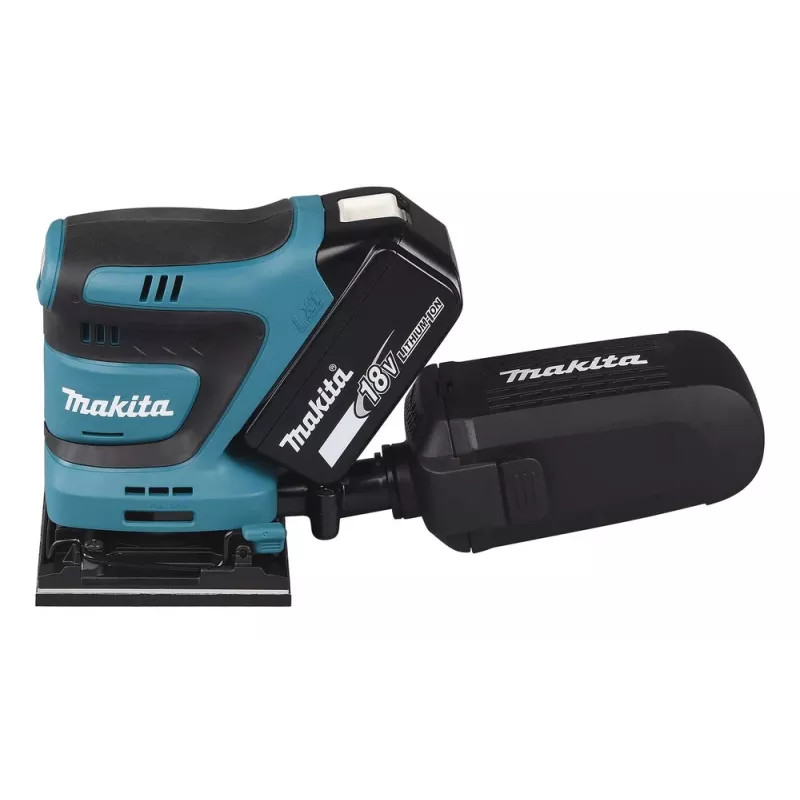 Lixadora orbital excêntrica portátil Makita DBO480Z, 14000 OPM, preto, azul, 210 W