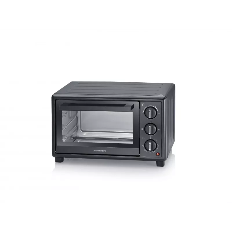Forno elétrico compacto SEVERIN TO 2078 — 20 L de capacidade, 1600 W, preto, autónomo