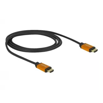 Cabo HDMI DeLOCK 85727 1m Type-A macho para macho preto dourado