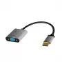 Adaptador de cabo LogiLink CDA0109 DisplayPort para VGA 0,15 m preto cinzento
