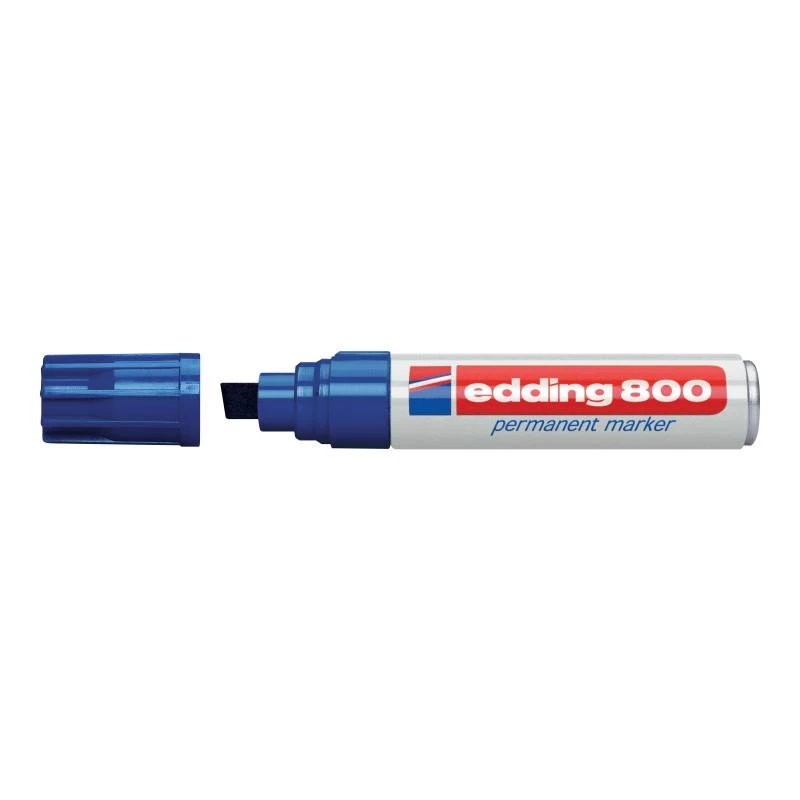 Marcador permanente Edding 800 ponta cónica azul