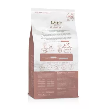 EDEN Semi-Moist salmão e codorniz - comida semihúmida para cães - 10kg