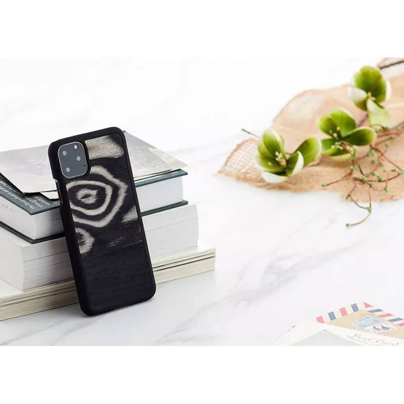 Capa para smartphone man and wood para iPhone 11 Pro Max — padrão leopardo preto