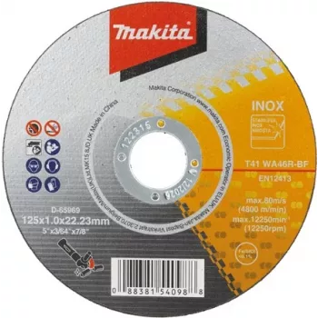 Disco de corte INOX Makita D-65969-50 125 x 1,00 mm, pack de 50