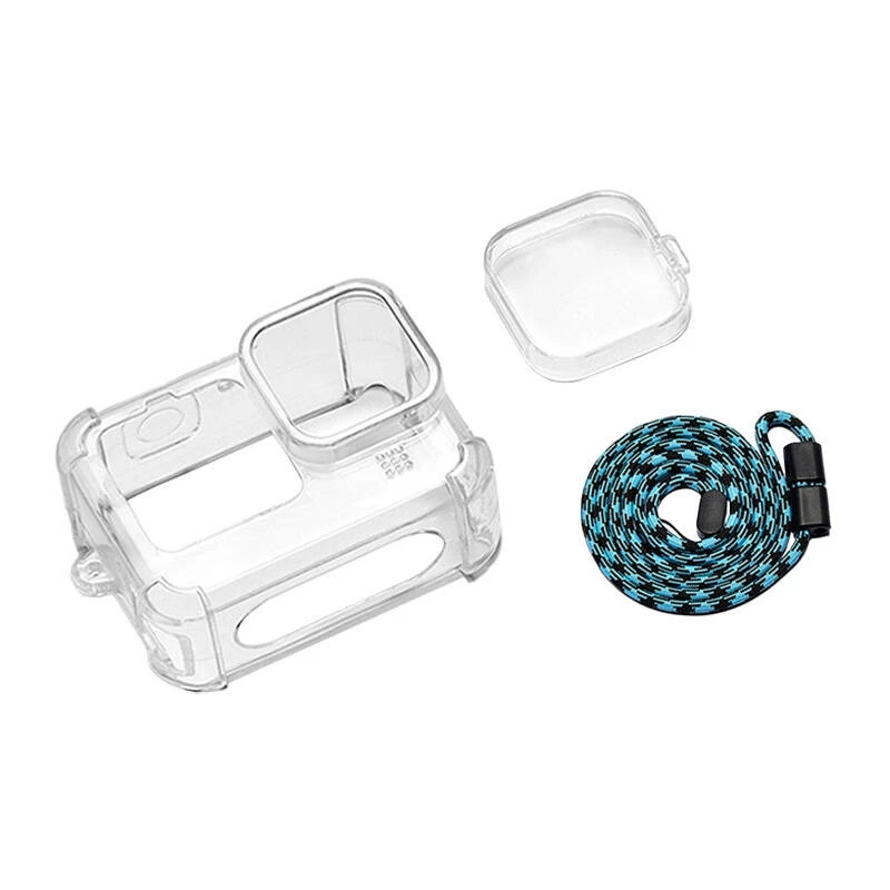 Capa com tampa de lente e alça de pescoço PULUZ para GoPro Hero 9 / 10 / 11